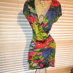 A Colorul faux rap dress by Joseph Ribkoff US 10